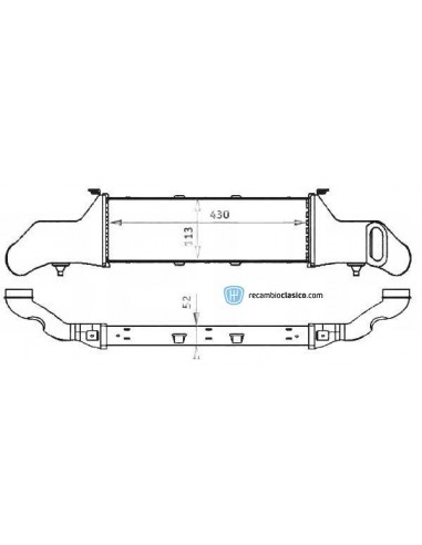 Comprar Intercooler MERCEDES W202 C200/220 CDI 97- online