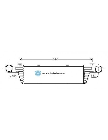 Comprar Intercooler MERCEDES W210 220 CDI 98- online