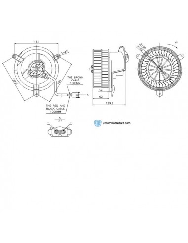 Comprar Ventilador de habitáculo MERCEDES (W201) 190