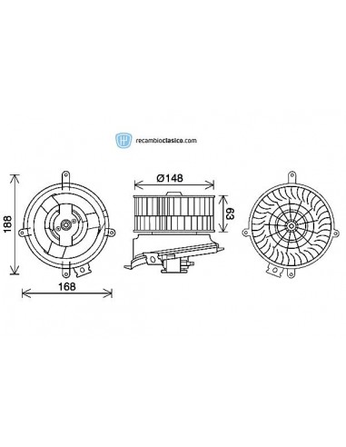 Comprar Ventilador de habitáculo MERCEDES (W202) C