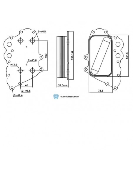 Comprar Radiador de aceite MERCEDES (W169) A-Class 160 CDI/180