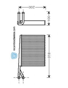 Comprar radiador de calefacción MERCEDES Sprinter 95- online