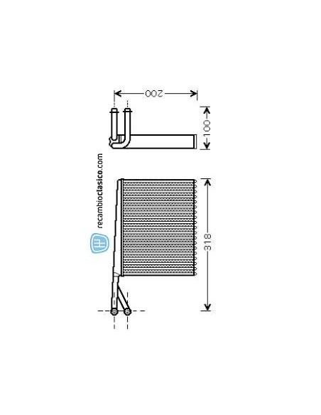 Comprar radiador de calefacción MERCEDES Sprinter 95- online