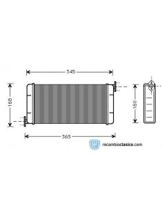 Comprar radiador de calefacción MERCEDES W201 online