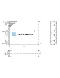 Comprar radiador de calefacción MERCEDES W123 online