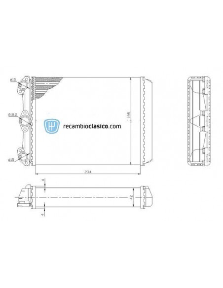 Comprar radiador de calefacción MERCEDES W123 online