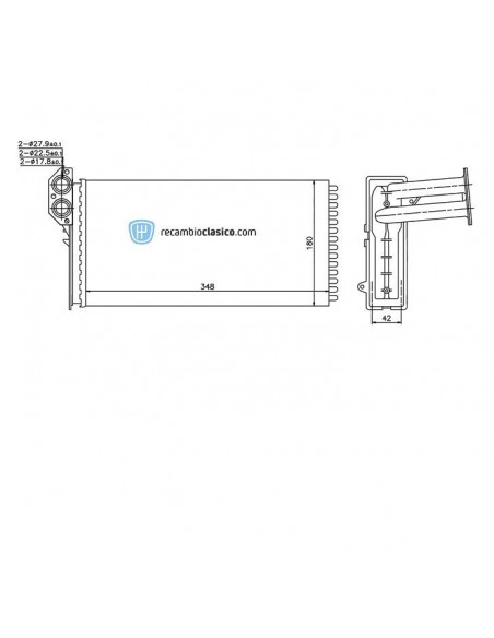 Comprar radiador de calefacción MERCEDES Sprinter 95-06 // VW
