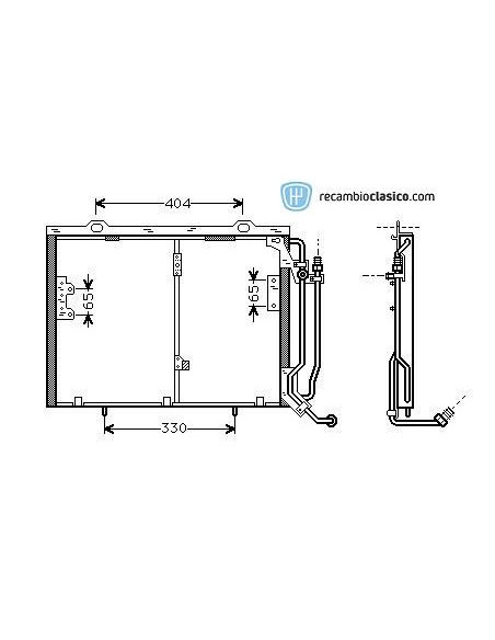 Comprar Condensador aire acondicionado MERCEDES W202 C250TD