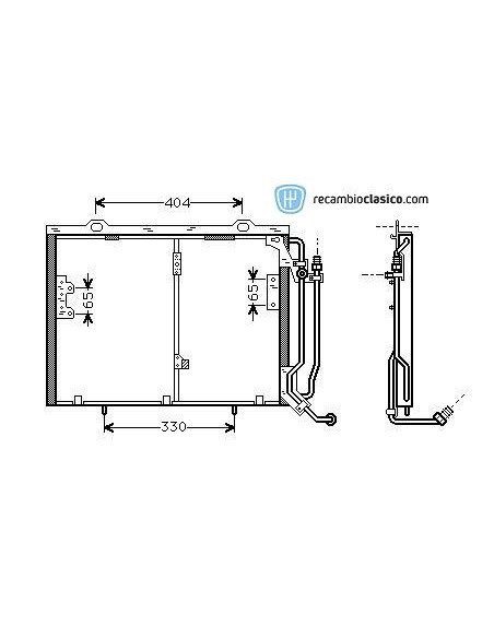 Comprar Condensador aire acondicionado MERCEDES W202 C250TD