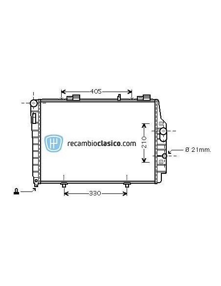 Comprar Radiador refrigeración MERCEDES CLK 200/230 00- online