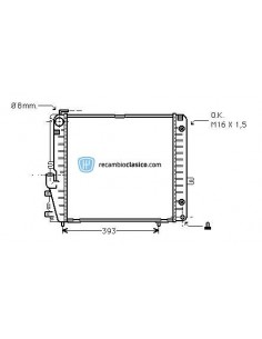 Comprar Radiador refrigeración MERCEDES W126 260SE/300SE-SEL