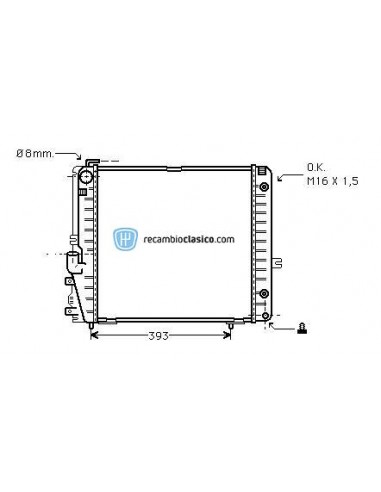 Comprar Radiador refrigeración MERCEDES W126 260SE/300SE-SEL