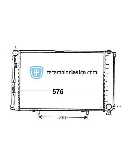 Comprar Radiador refrigeración MERCEDES W201 190D 2.0 83-93