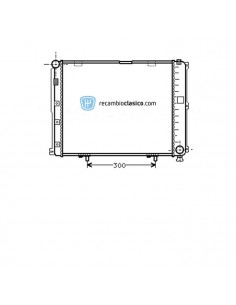Comprar Radiador refrigeración MERCEDES W124 200/250 D/TD 90-93