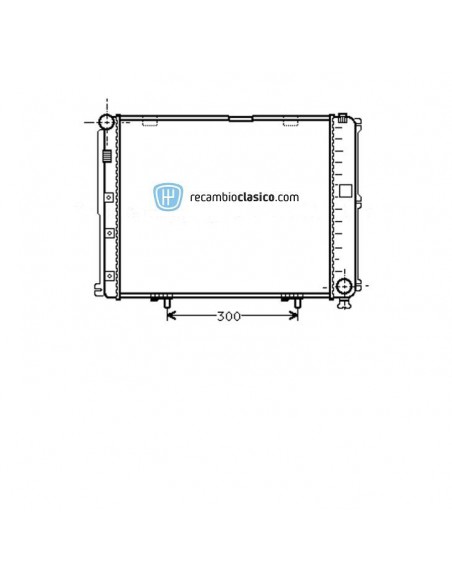 Comprar Radiador refrigeración MERCEDES W124 200/250 D/TD 90-93