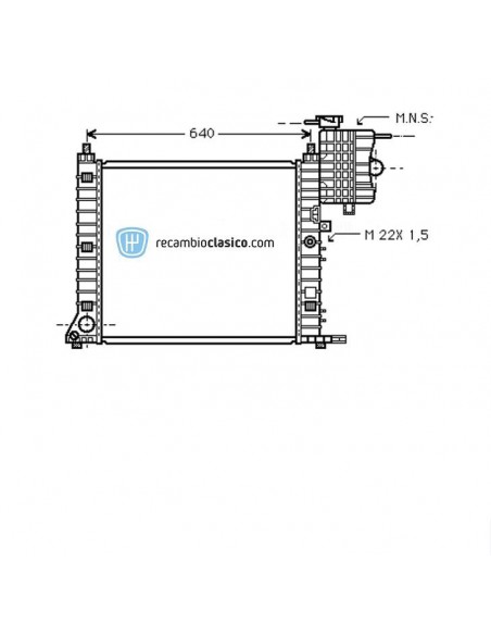 Comprar Radiador refrigeración MERCEDES Vito 108 D/TD 95- online