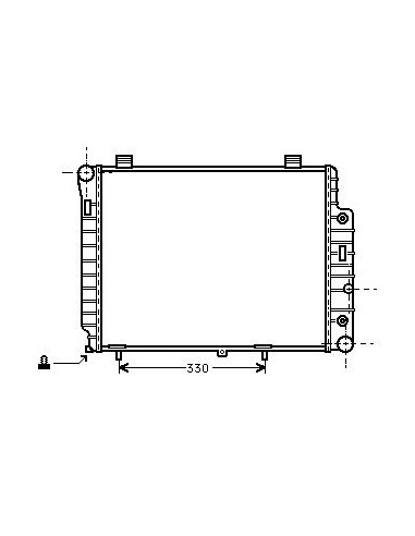 Comprar Radiador refrigeración MERCEDES W202 C200 D / C220 D