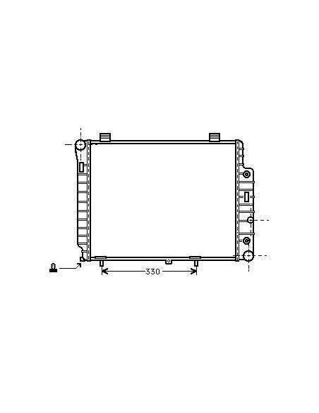Comprar Radiador refrigeración MERCEDES W202 C200 D / C220 D