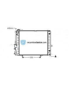 Comprar Radiador refrigeración MERCEDES W124 300E/CE 300E 24V