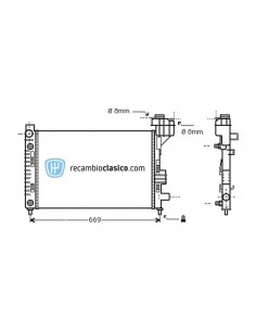 Comprar Radiador refrigeración MERCEDES W168 A140/A160 online