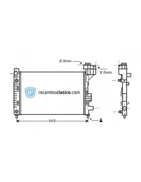 Comprar Radiador refrigeración MERCEDES W168 A140/A160 online