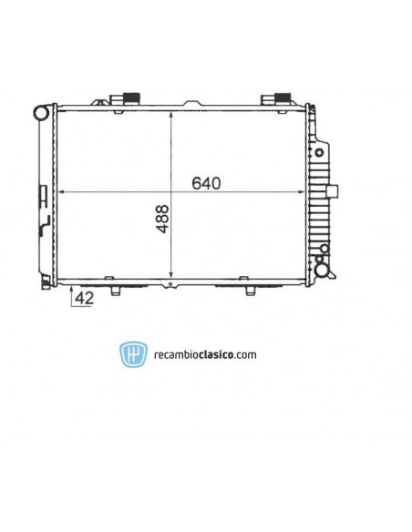Comprar Radiador refrigeración MERCEDES W210 E300 TD 96- Cx.