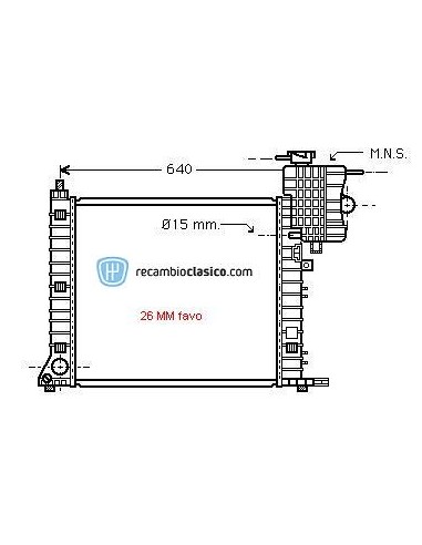 Comprar Radiador refrigeración MERCEDES Vito 108/110 CDI 99-