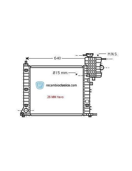 Comprar Radiador refrigeración MERCEDES Vito 108/110 CDI 99-