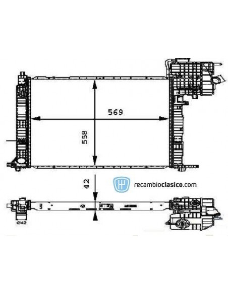 Comprar Radiador refrigeración MERCEDES Vito 108/110/112 CDI