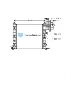 Comprar Radiador refrigeración MERCEDES Vito 108D/110TD/113 AC