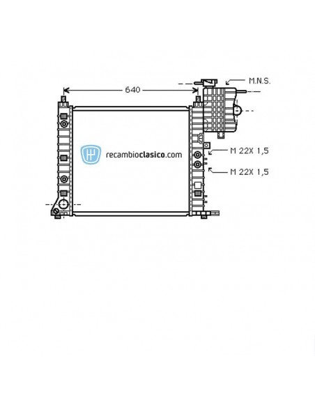 Comprar Radiador refrigeración MERCEDES Vito 108D/110TD/113 AC