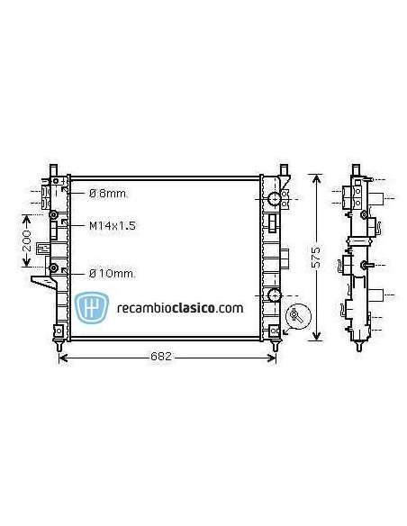 Comprar Radiador refrigeración MERCEDES W163 ML 270 CDI online