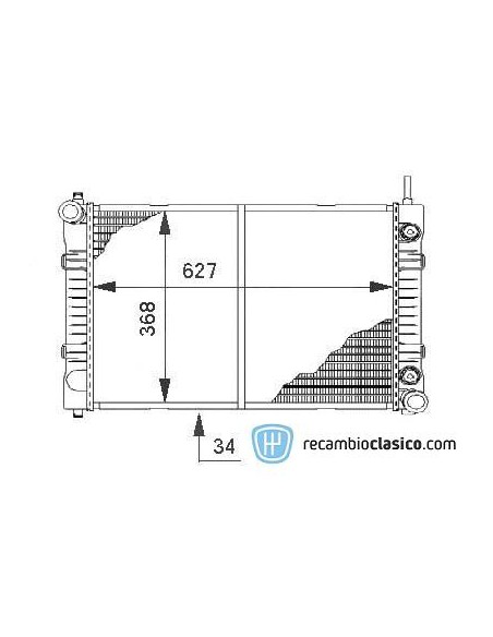Comprar Radiador refrigeración MERCEDES T2 507D // 508D // 609D