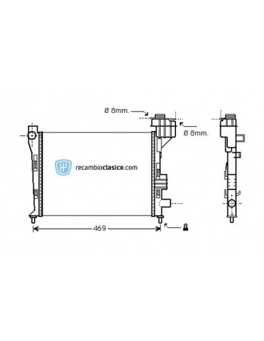 Comprar Radiador refrigeración MERCEDES A (W168) A140/A160