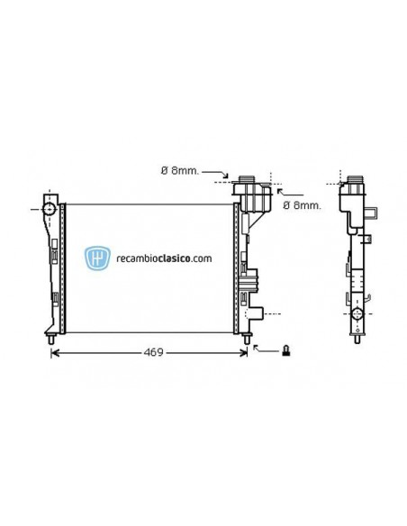 Comprar Radiador refrigeración MERCEDES A (W168) A140/A160