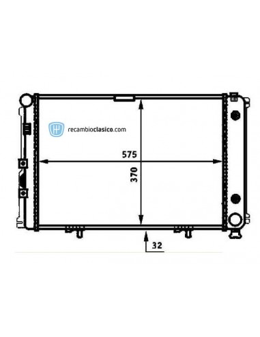 Comprar Radiador refrigeración MERCEDES W201 190D 2.0 Cx. Aut.