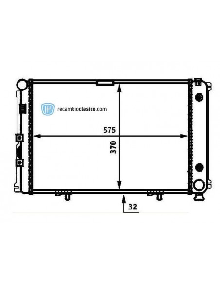 Comprar Radiador refrigeración MERCEDES W201 190D 2.0 Cx. Aut.