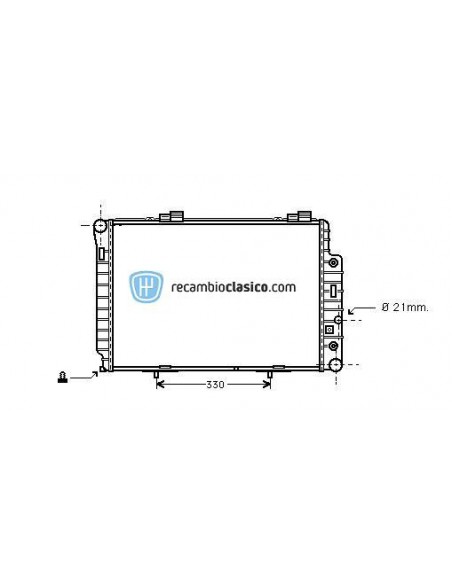 Comprar Radiador refrigeración MERCEDES W202 C200D/C220D/C250D
