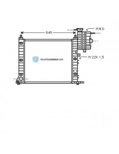 Comprar Radiador refrigeración MERCEDES Vito 108 D/TD 95- online