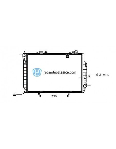 Comprar Radiador refrigeración MERCEDES W202 C250 TD 94- (AUT)