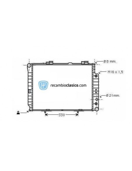Comprar Radiador refrigeración MERCEDES W210 E200/230/240/280 /
