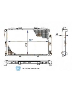 Comprar Radiador refrigeración MERCEDES W140 300SD online