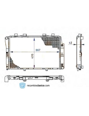 Comprar Radiador refrigeración MERCEDES W140 300SD online