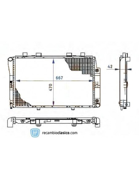 Comprar Radiador refrigeración MERCEDES W140 300SD online