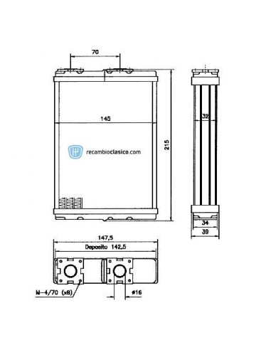 Comprar radiador de calefacción FORD Maverick 93-98 online