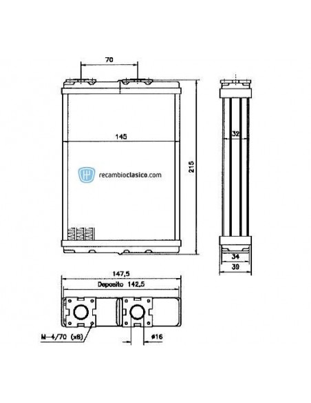 Comprar radiador de calefacción FORD Maverick 93-98 online
