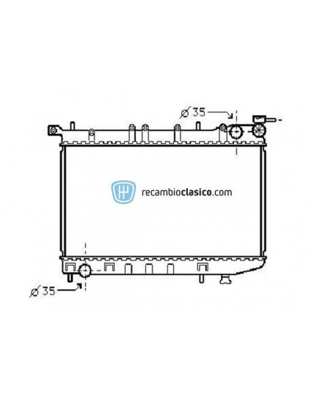 Comprar Radiador refrigeración NISSAN Almera N15 1.4 i / 1.6 i Comprar Radiador refrigeración NISSAN Almera N15 1.4 i / 1.6 i