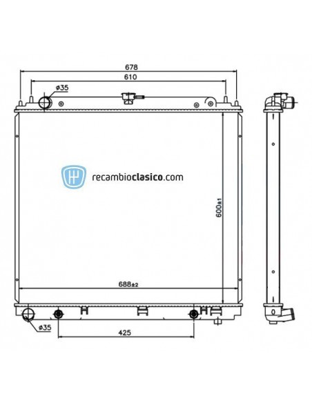 Comprar Radiador refrigeración NISSAN Navara (D40) 2.5 dCi/2.5