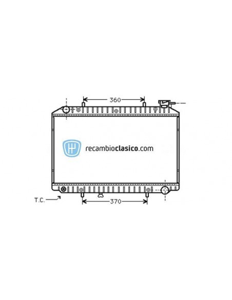 Comprar Radiador refrigeración NISSAN Vanette 2.0 D / 2.3 D 95-