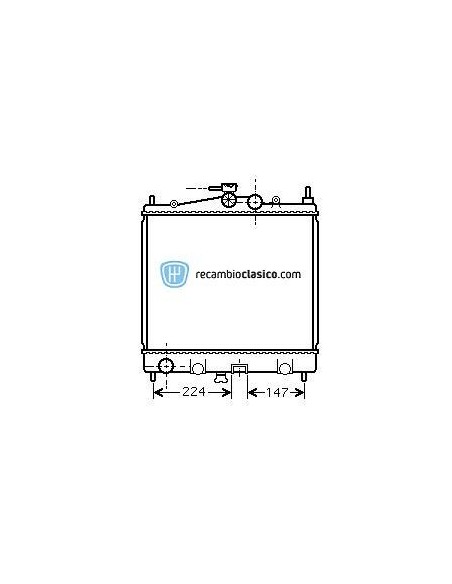 Comprar Radiador refrigeración NISSAN Micra K12 1.0i / 1.2i / Comprar Radiador refrigeración NISSAN Micra K12 1.0i / 1.2i /